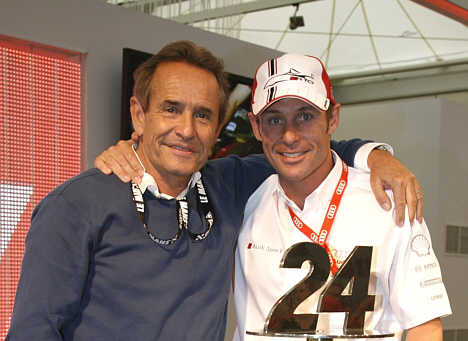Tom Kristensen og Jacky Ickx repræsenterer tilsammen 14 Le Mans sejre. Ickx havde rekorden inden Tom K slog den. De er begge i Fælledparken ved Copenhagen Historic Grand Prix den 2. - 3. august.